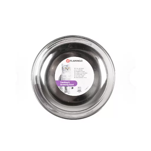 Flamingo peremes fém etetőtál 190 ml