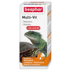   Beaphar Multi-Vit - Táplálékkiegészítő teknősöknek és más hüllőknek, halaknak - 20 ml