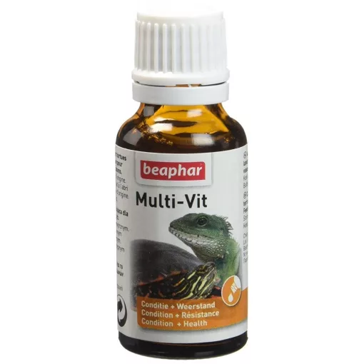 Beaphar Multi-Vit - Táplálékkiegészítő teknősöknek és más hüllőknek, halaknak - 20 ml