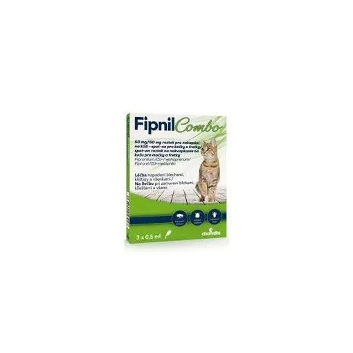 Fipnil Combo Spot-on macskáknak és vadászgörényeknek 3 x 0,5 ml