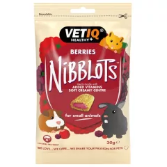   VETIQ Healthy+ Nibblots Berries - Bogyós gyümölcsös jutalomfalat 30 g