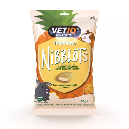 VETIQ Healthy+ Nibblots Tropical - Trópusi gyümölcsös jutalomfalat 30 g