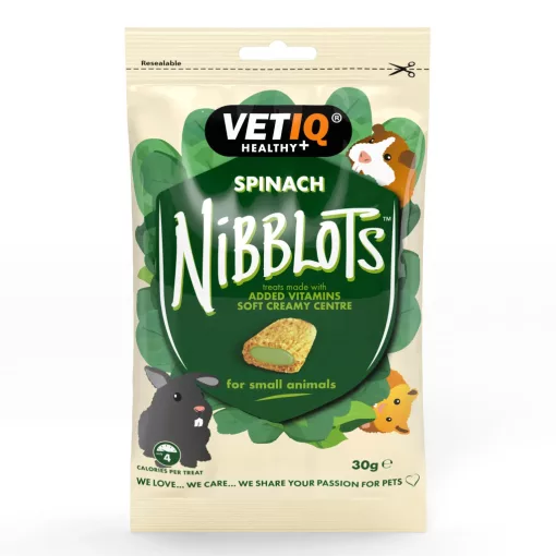 VETIQ Healthy+ Nibblots Spinach - Spenótos jutalomfalat 30 g