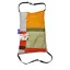 Hinta görényeknek 33x21cm - Zöld-narancssárga mintás - KICSI