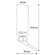 Flamingo itató 500 ml - ZÖLD