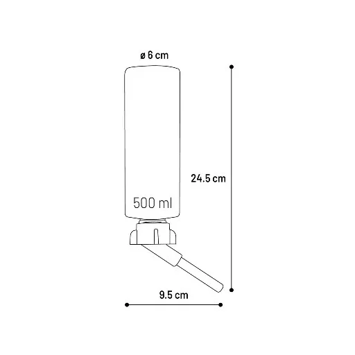 Flamingo itató 500 ml - ZÖLD