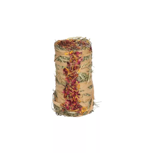 Flamingo szénatekercs virágokkal 200 g