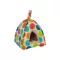 Flamingo Fizi Mix Igloo - Odú hörcsögök és egerek részére pöttyös 13 x 13 x 15 cm