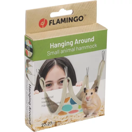 Flamingo Fizi Mix függőágy hörcsögöknek pöttyös 27 x 27 cm