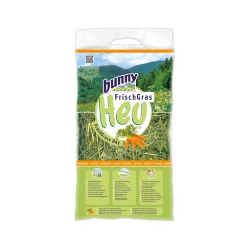 bunnyNature FreshGrass Hay with Carrot Répás 500g