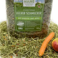   Heuland – Prémium osztrák hegyi széna – „Ízletes” SÁRGARÉPA & ALMA 500g
