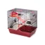 JK Animals PINKY III COLOR ketrec hörcsögöknek- 50 x 33 x 45,5 cm - PIROS/FEKETE