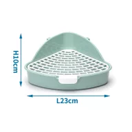 Nobleza rácsos sarok wc 25 x 19 x 10 cm - MENTA