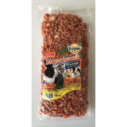 Trópus Rágcsáló finomság sárgarépacsíkok 450ml