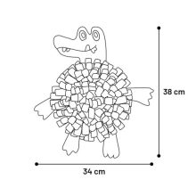 Flamingo 'Njammie' krokodil szimatszőnyeg - 34 x 2,5 x 38 cm