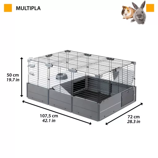 Ferplast Multipla toldható/moduláris nyúlketrec 107,5 x 72 x h 50 cm