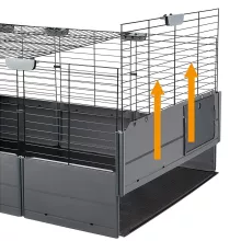 Ferplast Multipla MAXI toldható/moduláris nyúlketrec 142,5 x 72 x h 50 cm