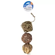   DUVO+ Felfüggeszthető természetes játék rágcsálóknak 3db 7,5cm