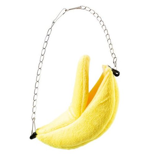 Duvo+ Felfüggeszthető banán alakú plüss házikó 20 x 6 x 6 cm