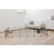 KERBL többféleképpen összeszerelhető beltéri/kültéri karám - FEKETE