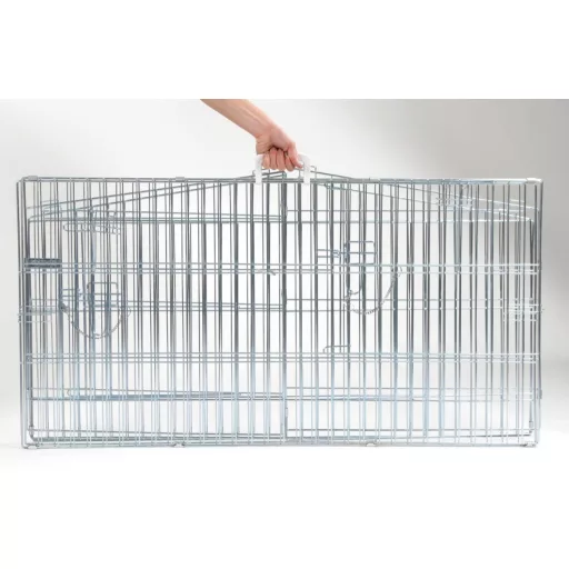 KERBL Pet Easy összehajtható/felnyítható tetejű kültéri kifutó 115 x 65 cm