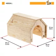 Ferplast Hidda Large faház 39 x 28 x 25 cm