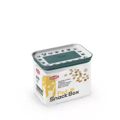   STEFANPLAST Snack Box négyszögletű légmentesen záródó tárolódoboz 1,2l fehér/angolzöld