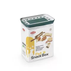   STEFANPLAST Snack Box négyszögletű légmentesen záródó tárolódoboz 2,2l fehér/angolzöld