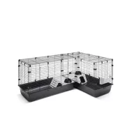   Savic Cubix Corner - Sarok ketrec fekete (146 x 50 x 63,5 cm)