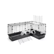 Savic Cubix Corner - Sarok ketrec fekete (146 x 50 x 63,5 cm)