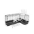   Savic Cubix Corner - Sarok ketrec fekete (146 x 50 x 63,5 cm)