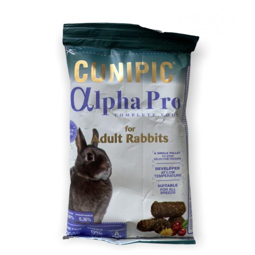 CUNIPIC Alpha Pro Rabbit Adult - Teljes értékű nyúltáp TERMÉKMINTA 60g