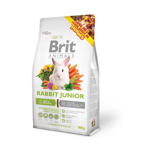 Brit Animals RABBIT JUNIOR Complete - Teljes értékű nyúltáp fiatal nyulaknak 300 g