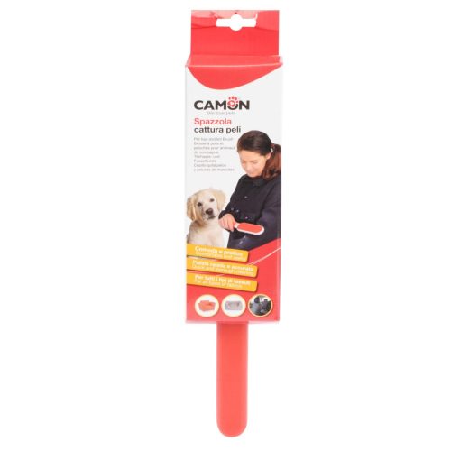 Camon szőreltávolító kefe 33 cm - PIROS