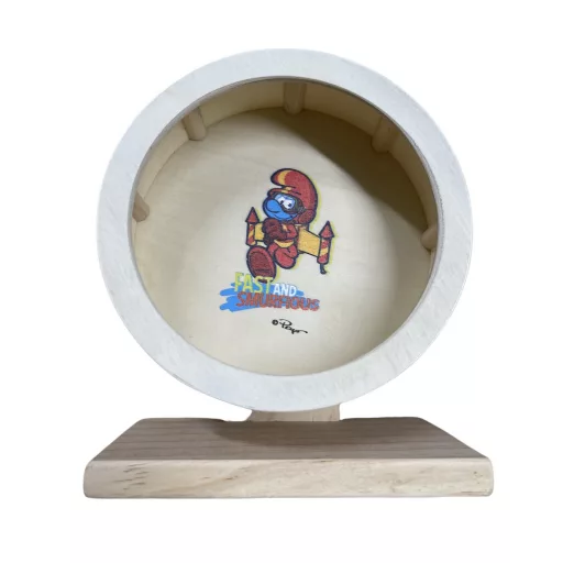 HUPIKÉK TÖRPIKÉK Fa futókerék rágcsálóknak Törp rakétával 15x15cm