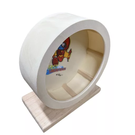 HUPIKÉK TÖRPIKÉK Fa futókerék rágcsálóknak Törp rakétával 15x15cm
