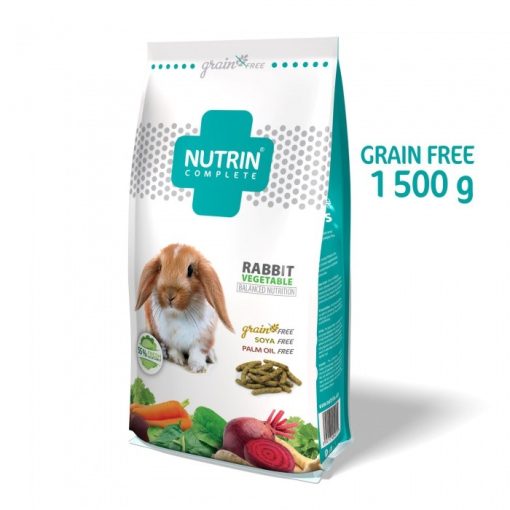 Nutrin Complete Nyúleledel Gabonamentes Zöldséges 1,5kg