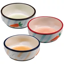 Ferplast Rabbit bowl - kerámiatál 360 ml - PIROS