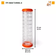   Ferplast FPI 4808 kiegészítő elem hosszú cső Ø 6 x 21 cm - NARANCS