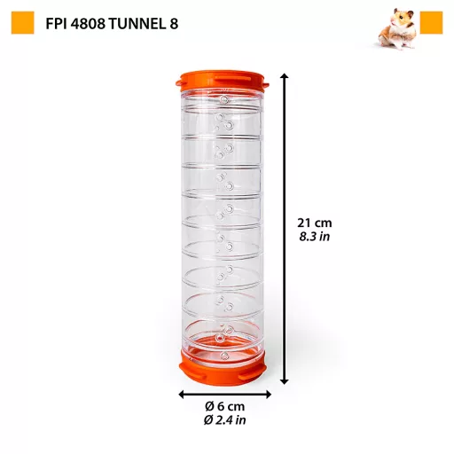 Ferplast FPI 4808 kiegészítő elem hosszú cső Ø 6 x 21 cm - NARANCS