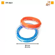   Ferplast FPI 4821 kiegészítő elem gyűrű 2db-os Ø 6 cm  - NARANCS/KÉK