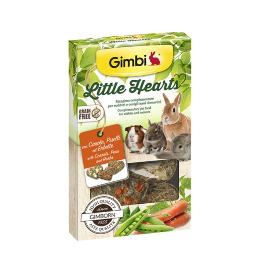 Gimbi Little Hearts - Gabonamentes kis szívek répával 115g
