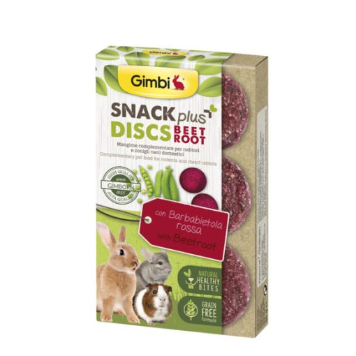 Gimbi Snack Plus Discs - Gabonamentes tallérok CÉKLA 50g