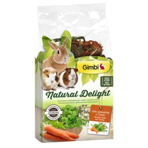 Gimbi Natural Delight - Gyógynövények & répa 100g