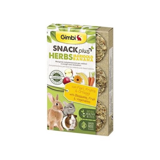 Gimbi SnackPlus Herbs MARIGOLD - Virággal és banánnal 50 g
