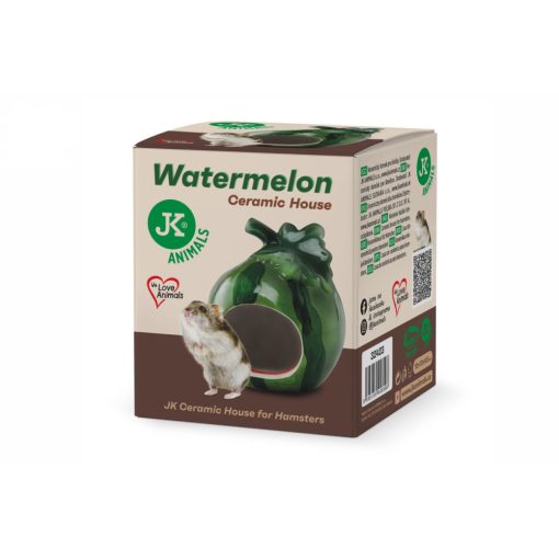 JK Animals Kerámia házikó dinnye alakú 10 x 13 x 9,5 cm