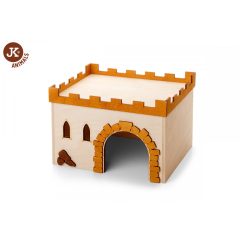   JK Animals kastély tengerimalac ház fából 24 × 18 × 16 cm