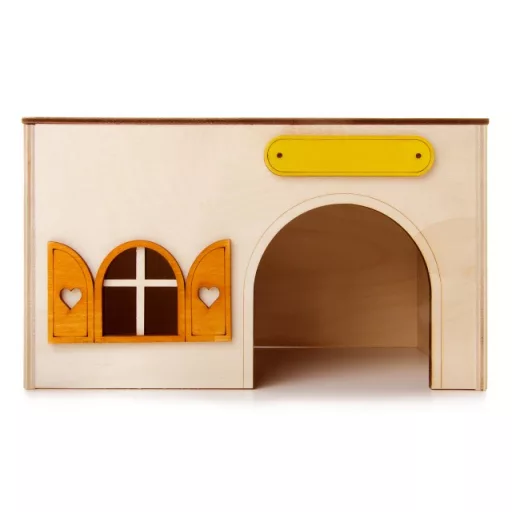 JK Animals festett faház tengerimalacoknak 23 × 15 × 13 cm