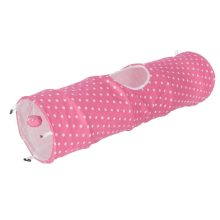 KERBL játékalagút rózsaszín/fehér pöttyös 100 cm