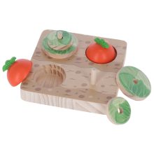 KERBL Gondolkodj és tanulj logikai játék zöldségekkel 15x15x6 cm